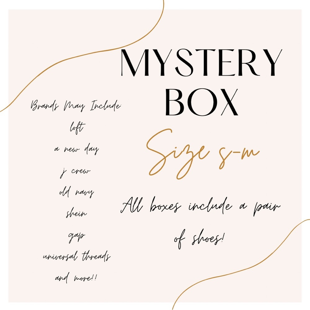 5 Piece Mystery Box!! That means $6 per item!! SHOES INCLUDED. Women’s